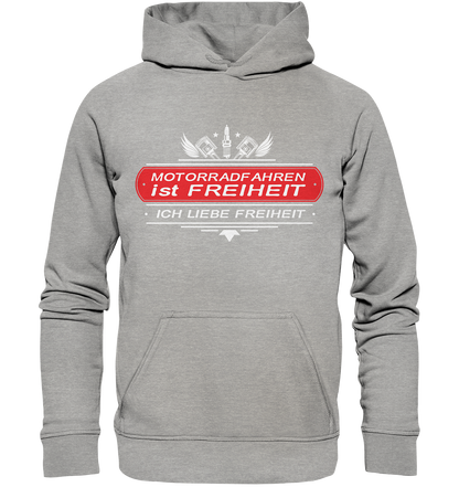 Motorradfahren ist Freiheit - Biker Spruch - Basic Unisex Hoodie