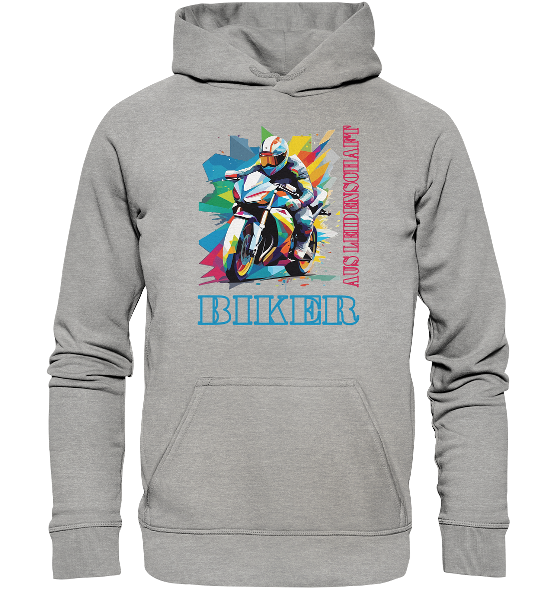 Biker aus Leidenschaft - Abstrakt  - Basic Unisex Hoodie