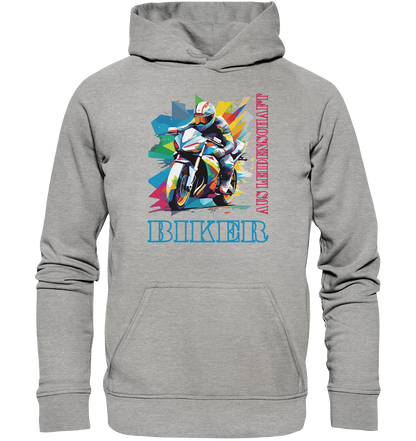 Biker aus Leidenschaft - Abstrakt  - Basic Unisex Hoodie