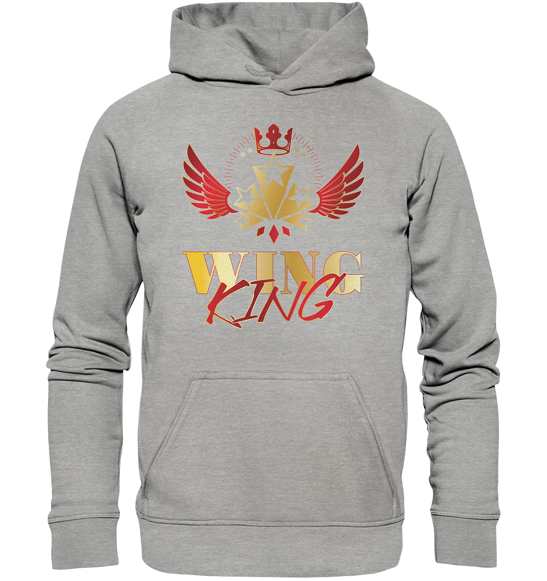 Goldwing - Wing King rot/gold - Basic Unisex Hoodie