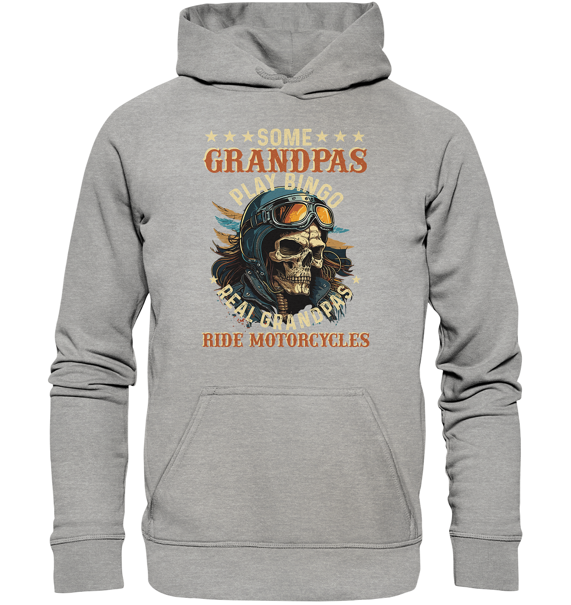 Echte Opas fahren Motorrad - Basic Unisex Hoodie