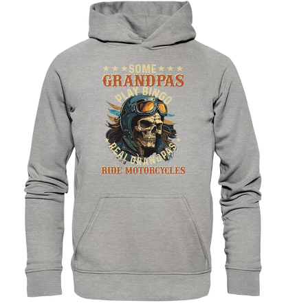 Echte Opas fahren Motorrad - Basic Unisex Hoodie
