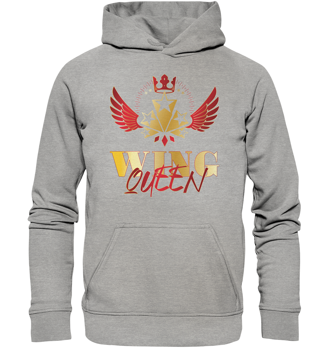Goldwing - Wing Queen rot/gold - Basic Unisex Hoodie