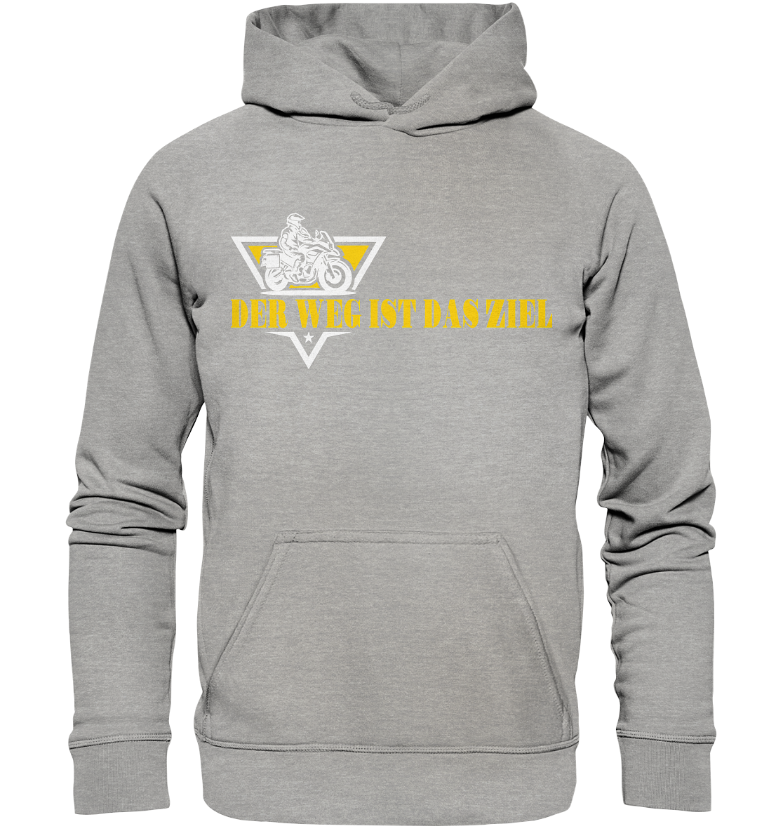 Der Weg ist das Ziel - Spruch für Biker - Basic Unisex Hoodie