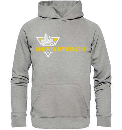 Der Weg ist das Ziel - Spruch für Biker - Basic Unisex Hoodie