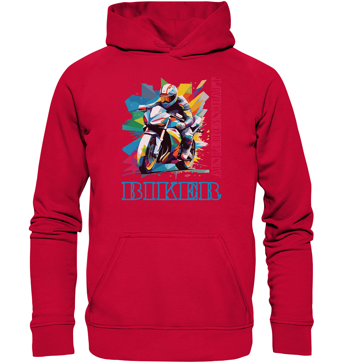 Biker aus Leidenschaft - Abstrakt  - Basic Unisex Hoodie