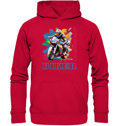 Biker aus Leidenschaft - Abstrakt  - Basic Unisex Hoodie
