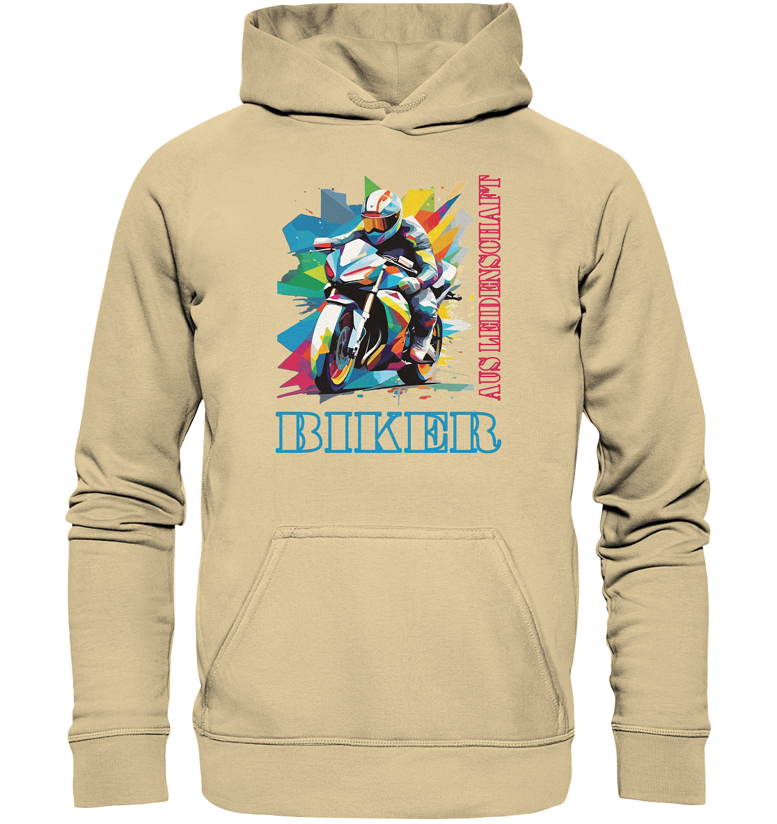 Biker aus Leidenschaft - Abstrakt  - Basic Unisex Hoodie