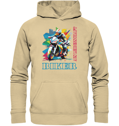 Biker aus Leidenschaft - Abstrakt  - Basic Unisex Hoodie