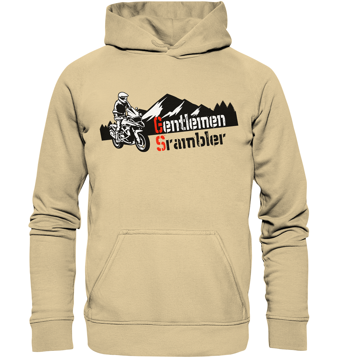 Gentlemen Scrambler - Abenteuer Biker - Basic Unisex Hoodie