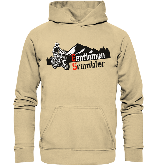 Gentlemen Scrambler - Abenteuer Biker - Basic Unisex Hoodie