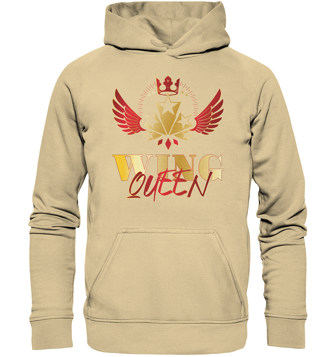 Goldwing - Wing Queen rot/gold - Basic Unisex Hoodie