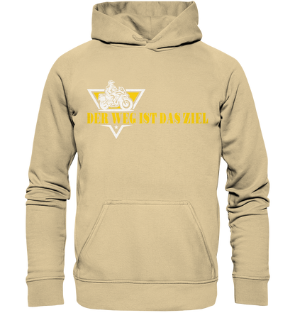 Der Weg ist das Ziel - Spruch für Biker - Basic Unisex Hoodie
