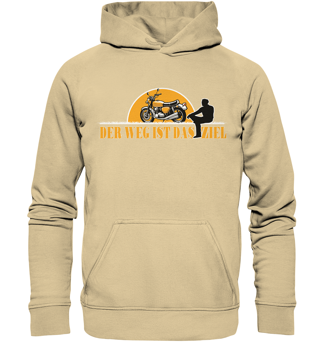 Der Weg ist das Ziel - Spruch für Biker - Basic Unisex Hoodie