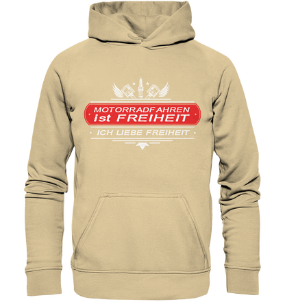 Motorradfahren ist Freiheit - Biker Spruch - Basic Unisex Hoodie