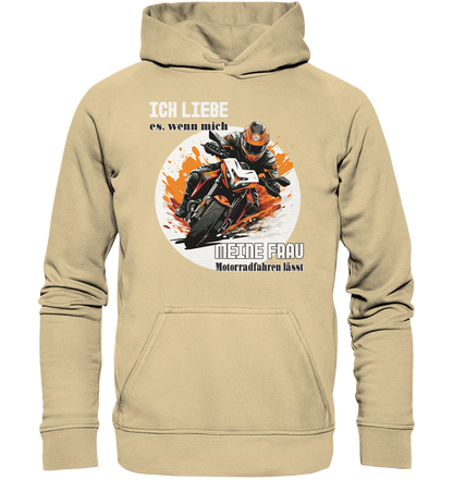 Ich liebe meine Frau - lustiger Biker Spruch  - Basic Unisex Hoodie