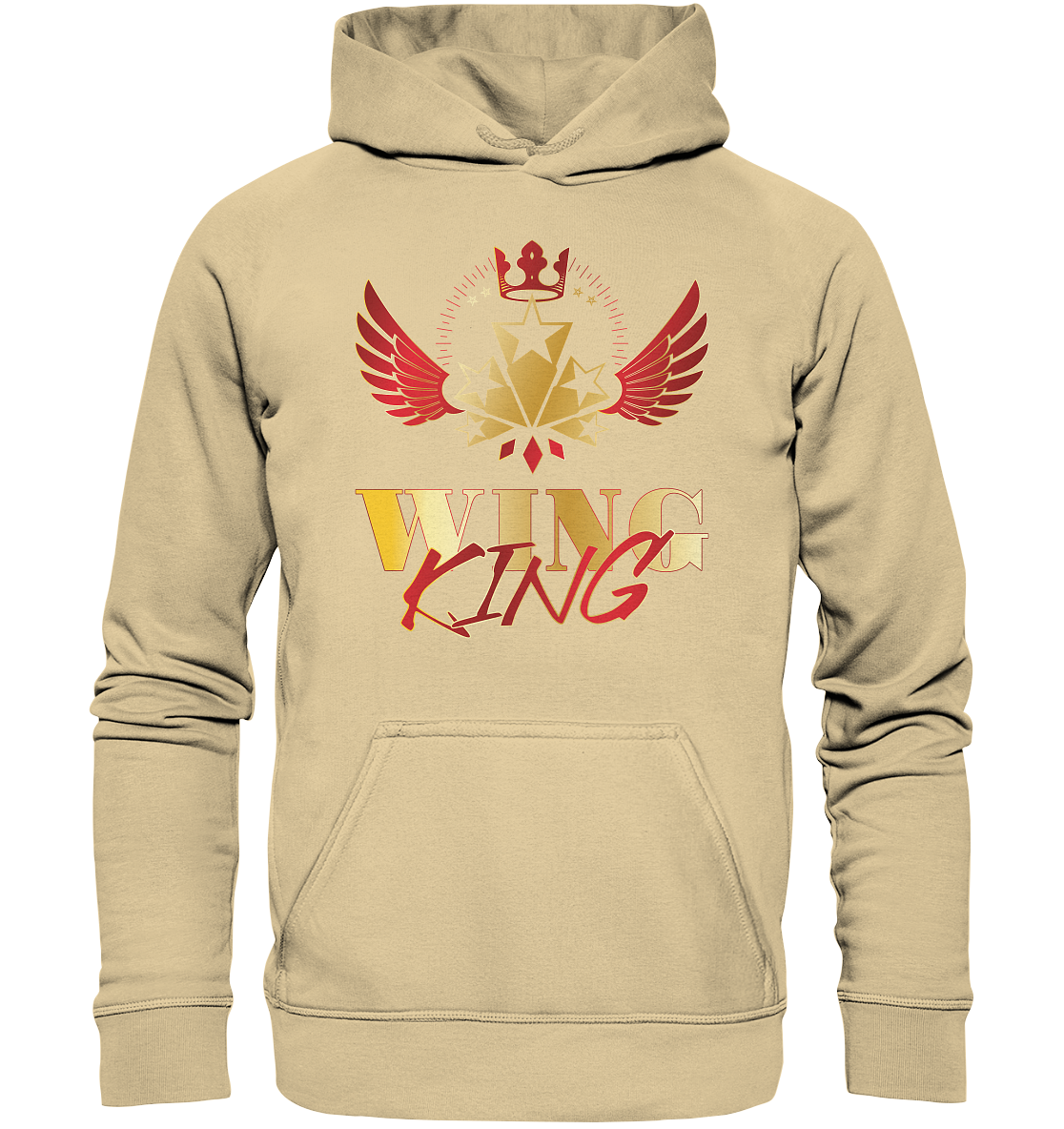 Goldwing - Wing King rot/gold - Basic Unisex Hoodie