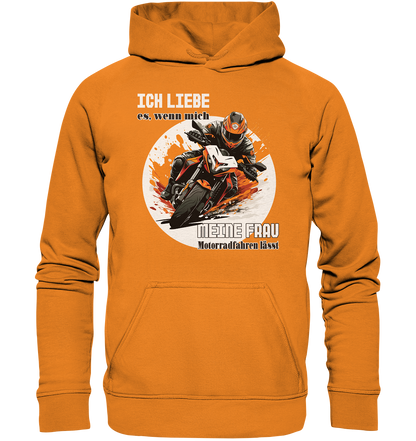 Ich liebe meine Frau - lustiger Biker Spruch  - Basic Unisex Hoodie
