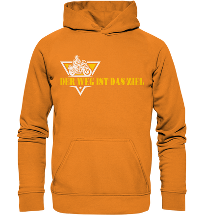 Der Weg ist das Ziel - Spruch für Biker - Basic Unisex Hoodie