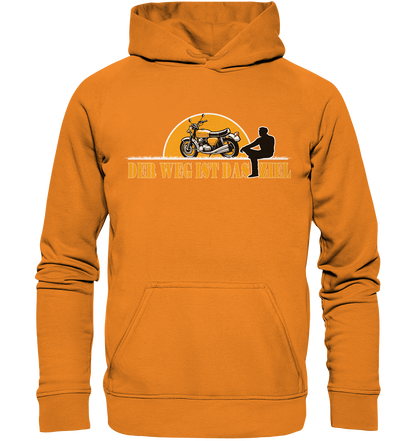 Der Weg ist das Ziel - Spruch für Biker - Basic Unisex Hoodie