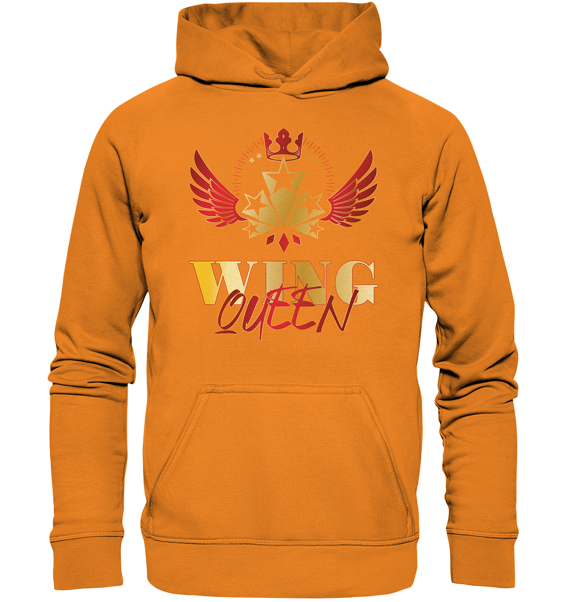 Goldwing - Wing Queen rot/gold - Basic Unisex Hoodie