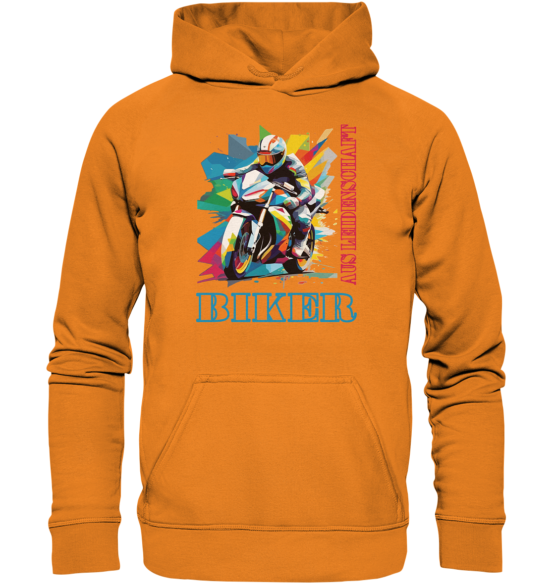 Biker aus Leidenschaft - Abstrakt  - Basic Unisex Hoodie