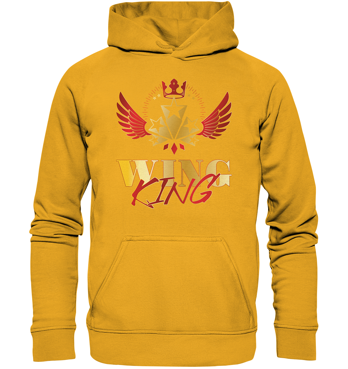 Goldwing - Wing King rot/gold - Basic Unisex Hoodie
