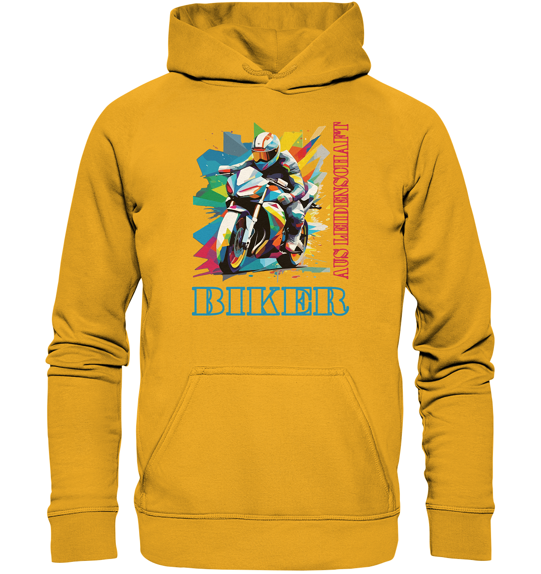 Biker aus Leidenschaft - Abstrakt  - Basic Unisex Hoodie