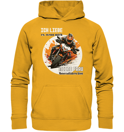Ich liebe meine Frau - lustiger Biker Spruch  - Basic Unisex Hoodie