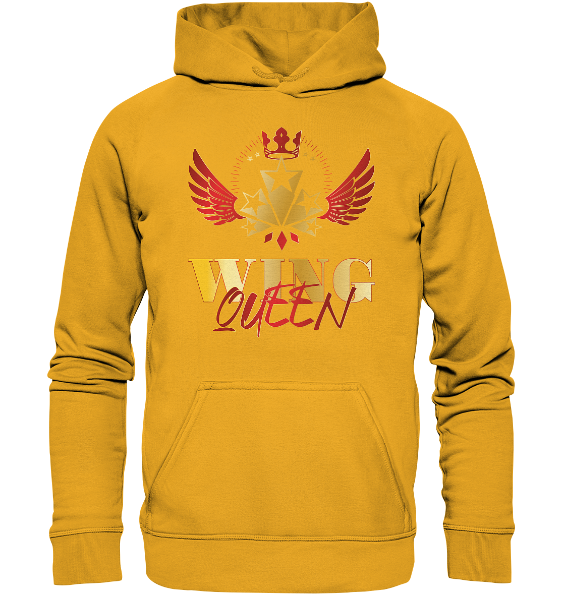 Goldwing - Wing Queen rot/gold - Basic Unisex Hoodie