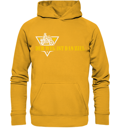 Der Weg ist das Ziel - Spruch für Biker - Basic Unisex Hoodie