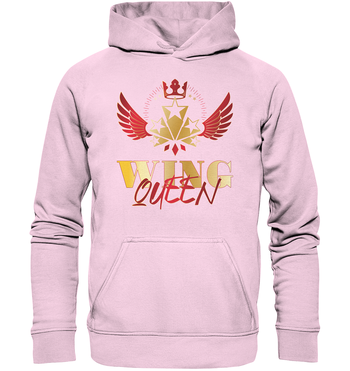 Goldwing - Wing Queen rot/gold - Basic Unisex Hoodie