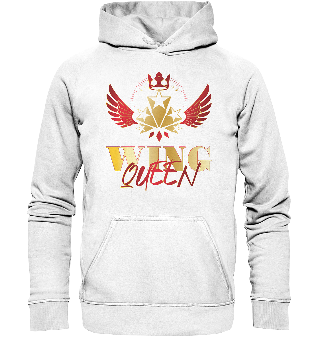 Goldwing - Wing Queen rot/gold - Basic Unisex Hoodie