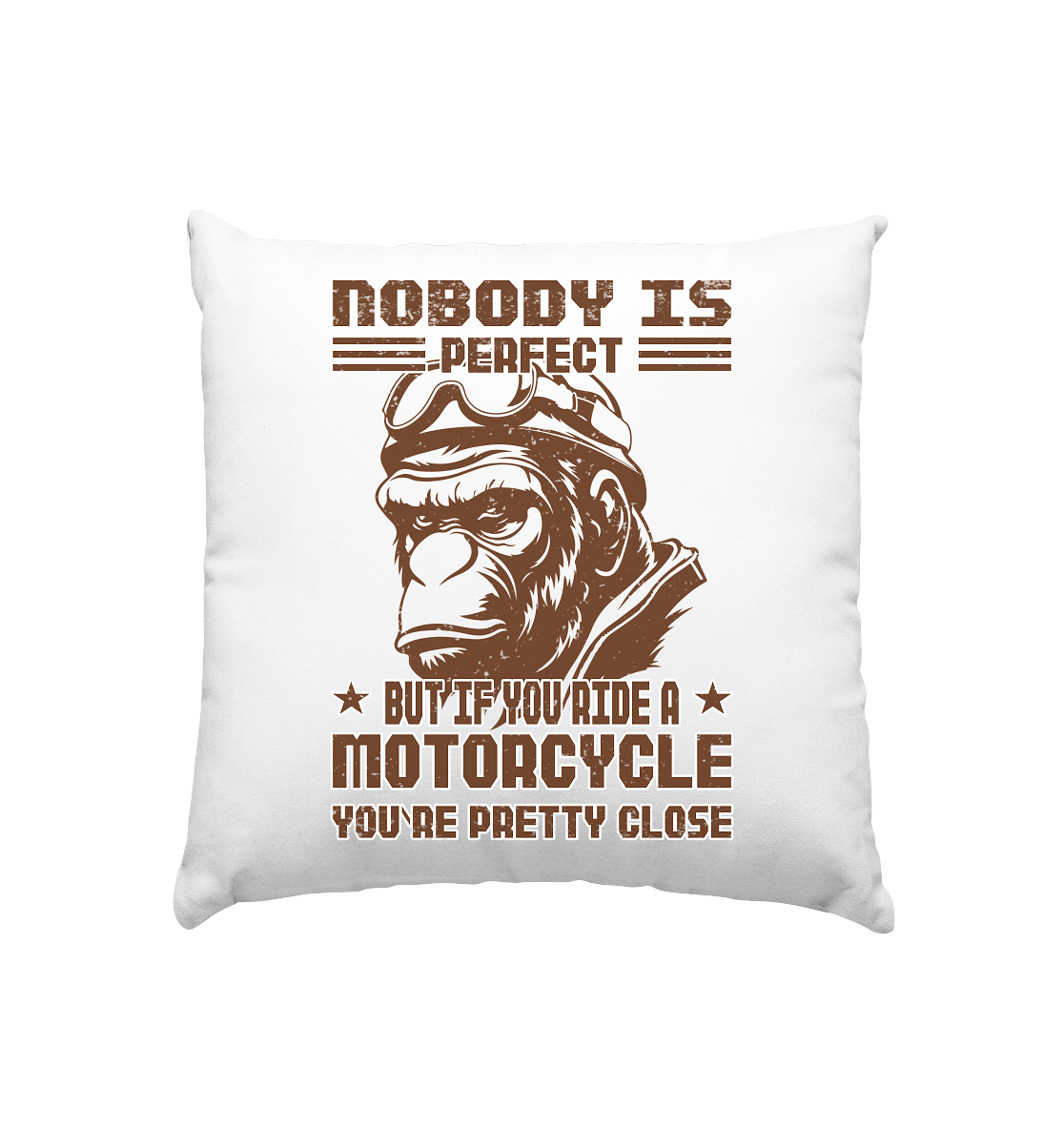 Nobody is Perfect - Motorcycle  - Kissen 40x40cm