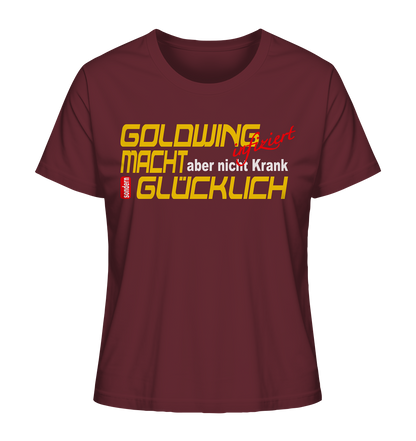 Goldwing macht Glücklich - Ladies Organic Shirt