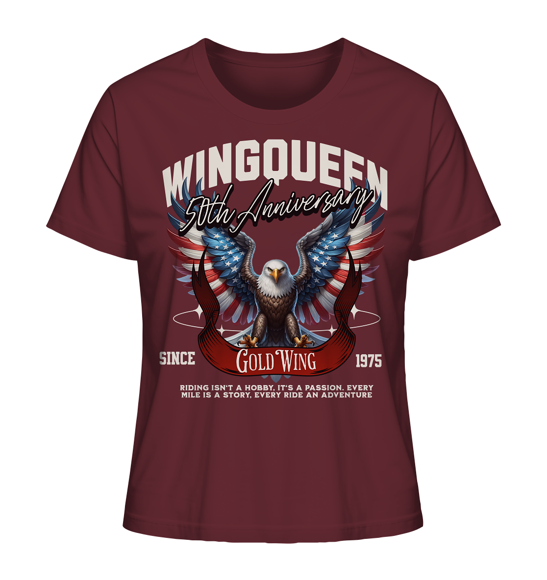 Goldwing Wing Queen 50 Jubiläum 1975 - Ladies Organic Shirt