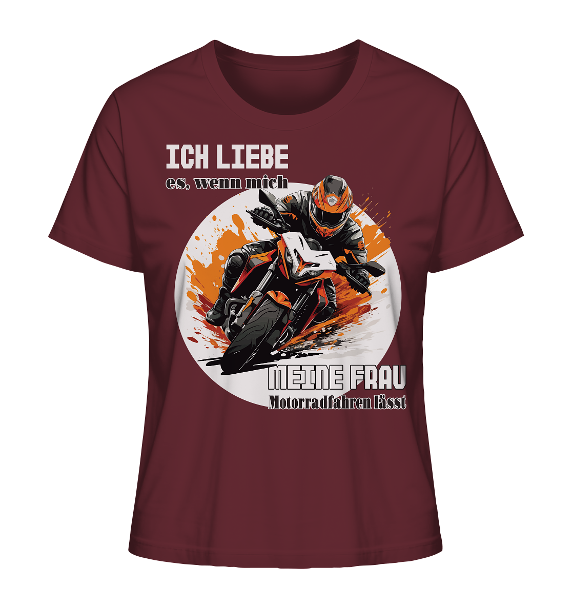 Ich liebe meine Frau - lustiger Biker Spruch  - Ladies Organic Shirt