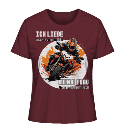 Ich liebe meine Frau - lustiger Biker Spruch  - Ladies Organic Shirt