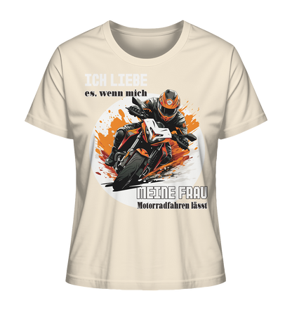 Ich liebe meine Frau - lustiger Biker Spruch  - Ladies Organic Shirt