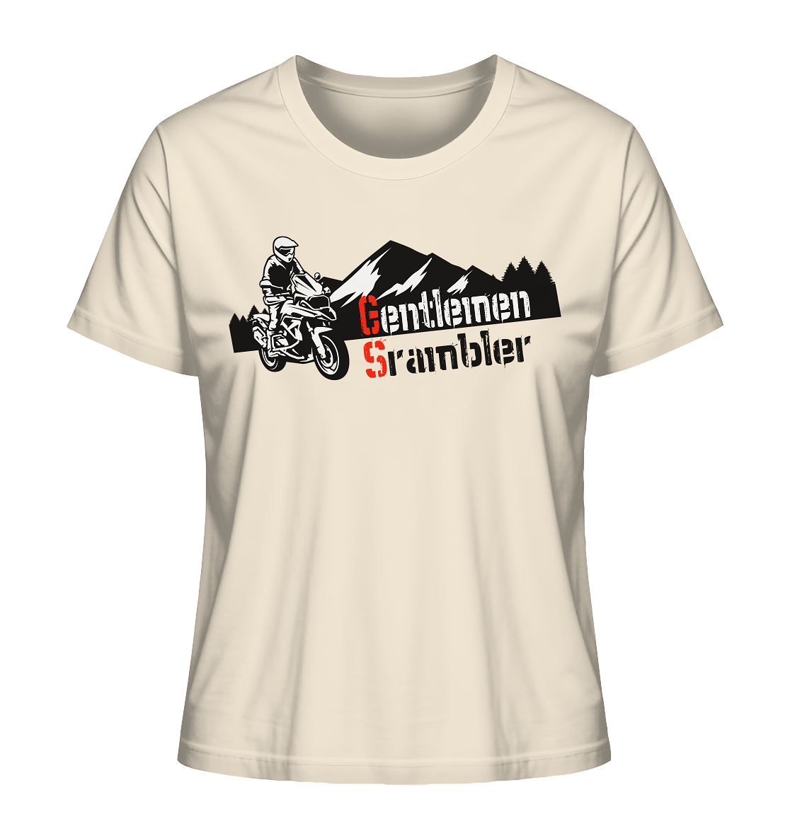 Gentlemen Scrambler - Abenteuer Biker - Ladies Organic Shirt