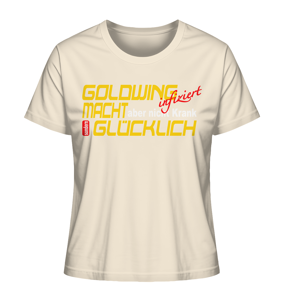 Goldwing macht Glücklich - Ladies Organic Shirt