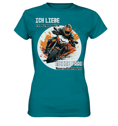 Ich liebe meine Frau - lustiger Biker Spruch  - Ladies Premium Shirt