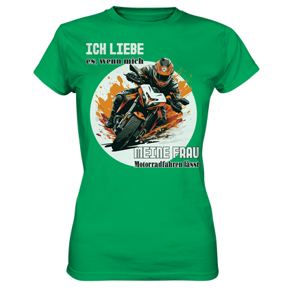 Ich liebe meine Frau - lustiger Biker Spruch  - Ladies Premium Shirt