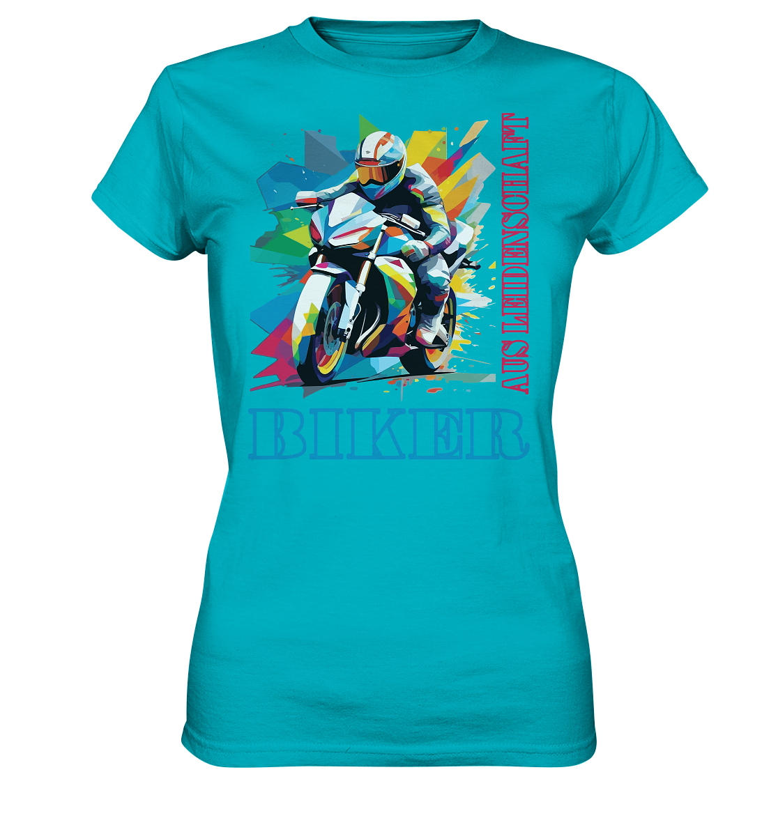 Biker aus Leidenschaft - Abstrakt  - Ladies Premium Shirt