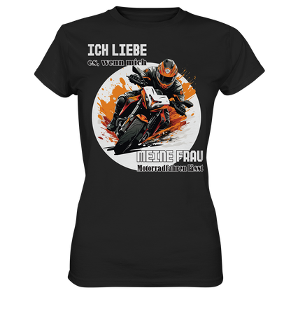Ich liebe meine Frau - lustiger Biker Spruch  - Ladies Premium Shirt
