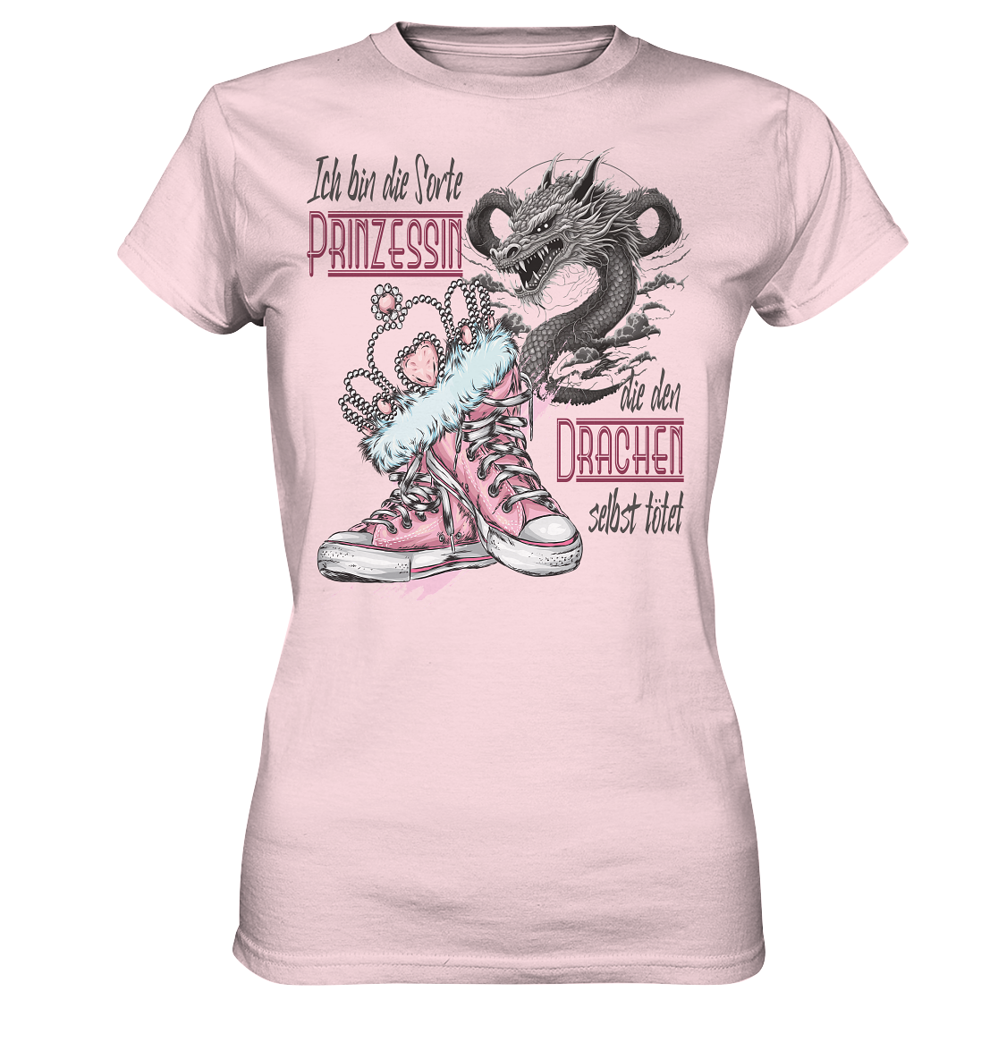 Prinzessin - die den Drachen selbst tötet - Ladies Premium Shirt
