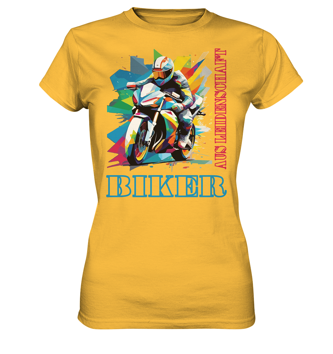 Biker aus Leidenschaft - Abstrakt  - Ladies Premium Shirt