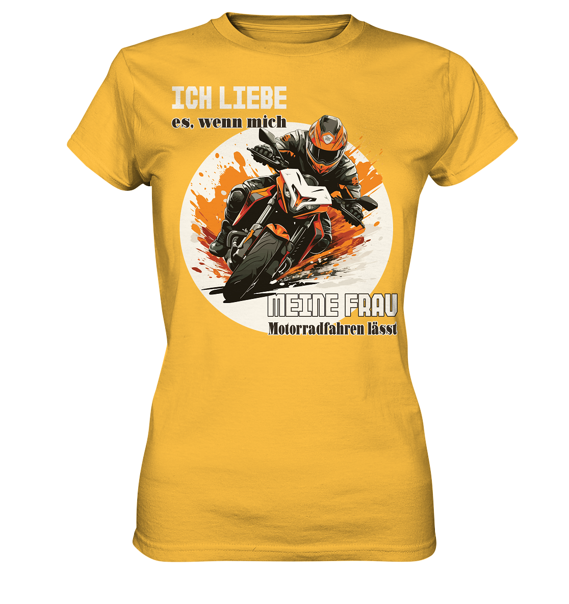 Ich liebe meine Frau - lustiger Biker Spruch  - Ladies Premium Shirt