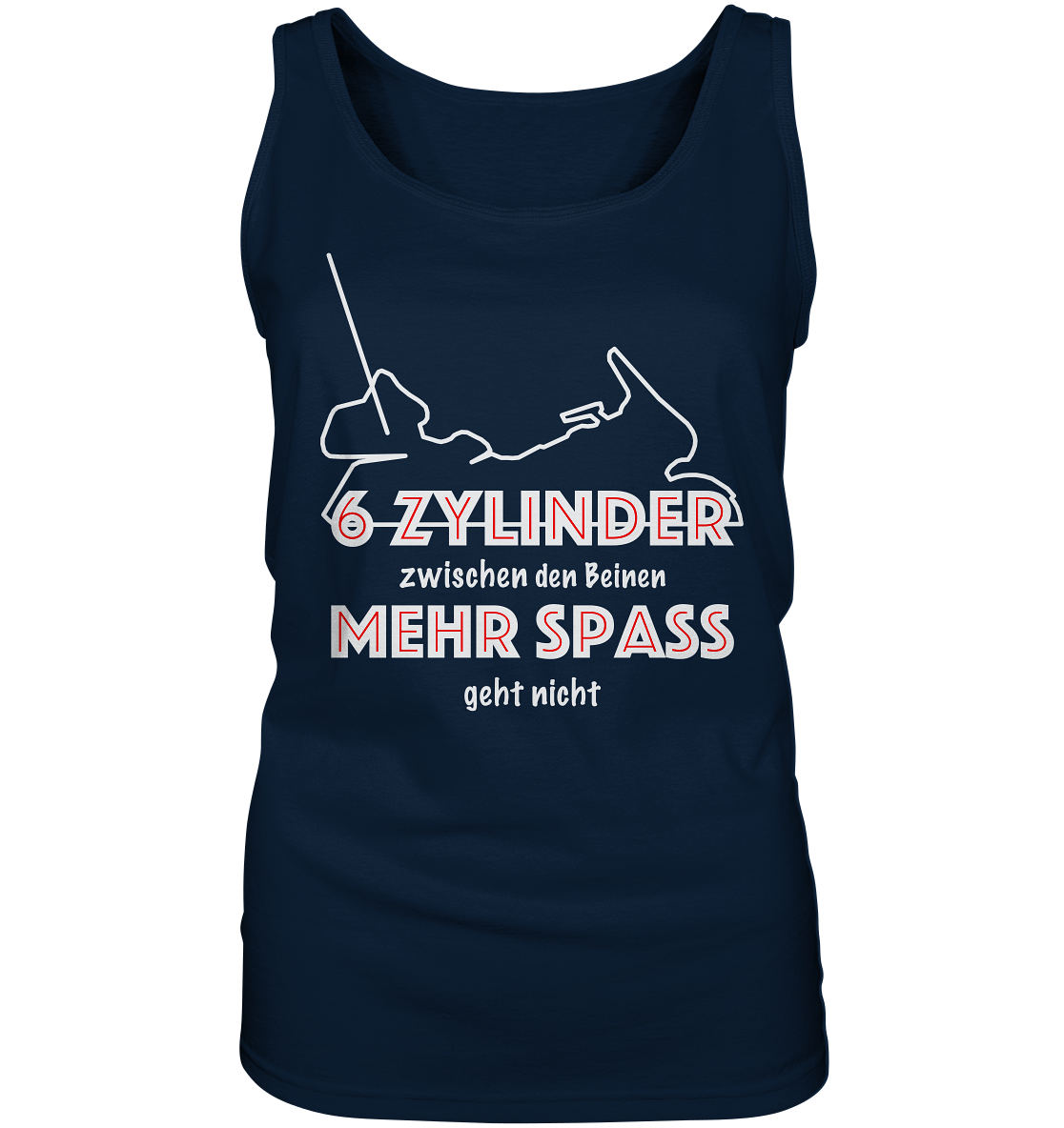 Goldwinger Spruch - 6 Zylinder - Ladies Tank-Top