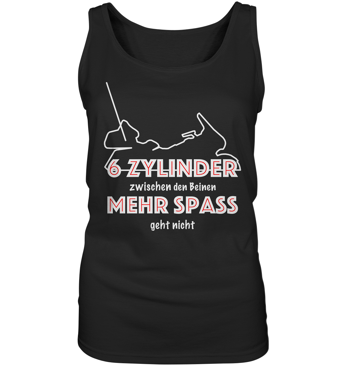 Goldwinger Spruch - 6 Zylinder - Ladies Tank-Top